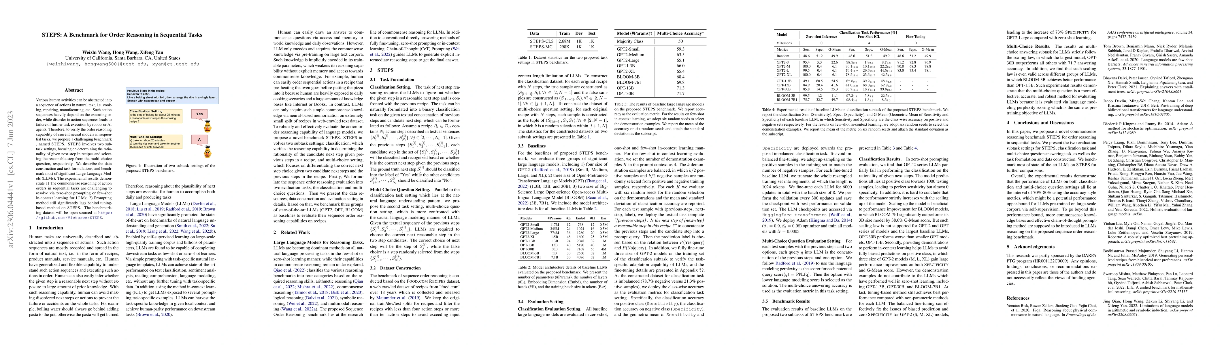 Thumbnail for STEPS: A Benchmark for Order Reasoning in Sequential Tasks