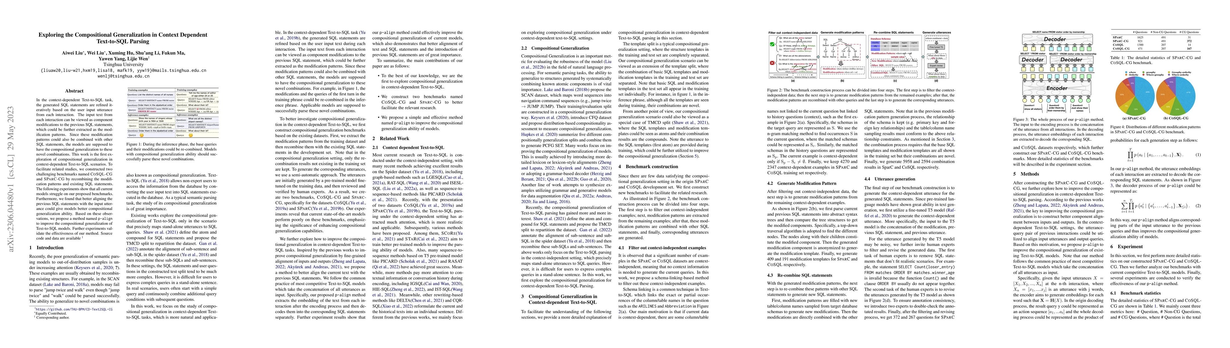 Thumbnail for Exploring the Compositional Generalization in Context Dependent
  Text-to-SQL Parsing