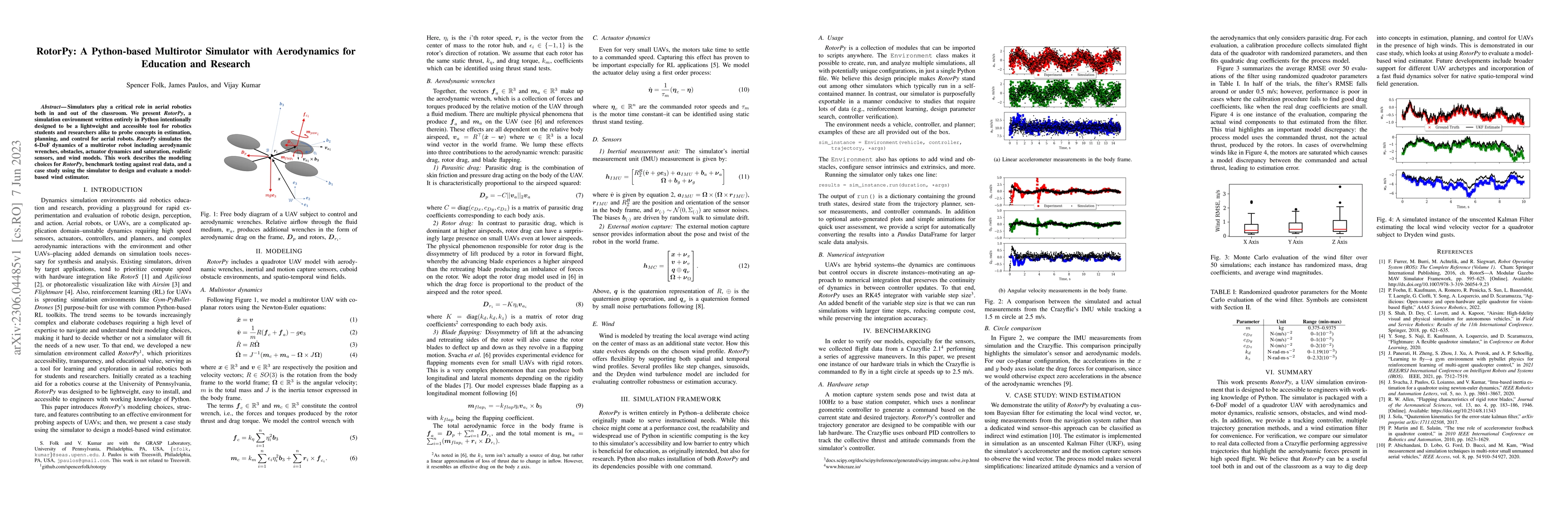 Thumbnail for RotorPy: A Python-based Multirotor Simulator with Aerodynamics for
  Education and Research