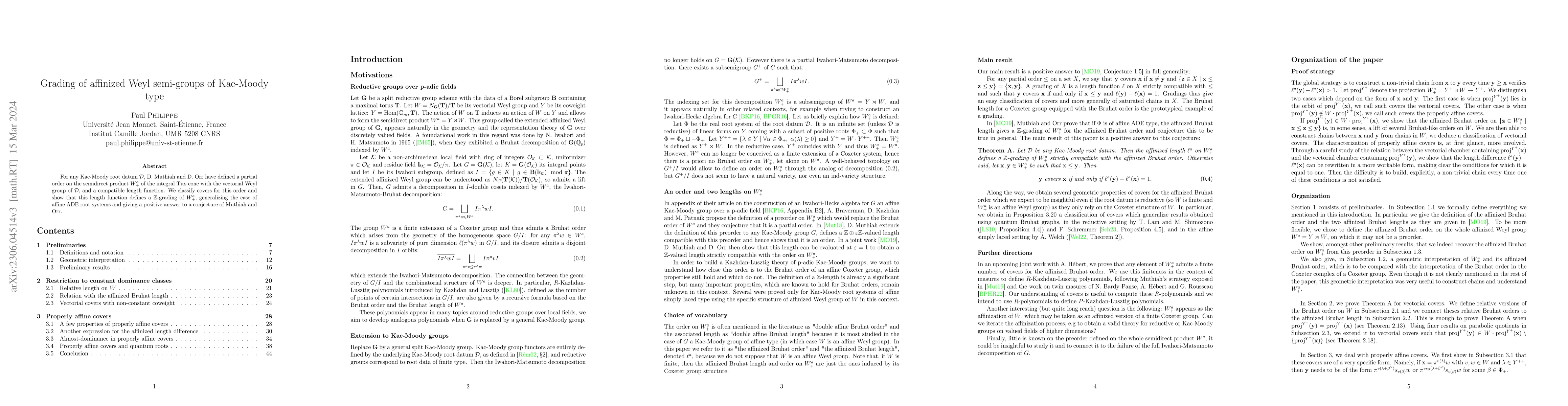 Thumbnail for Grading of affine Weyl semi-groups of Kac-Moody type