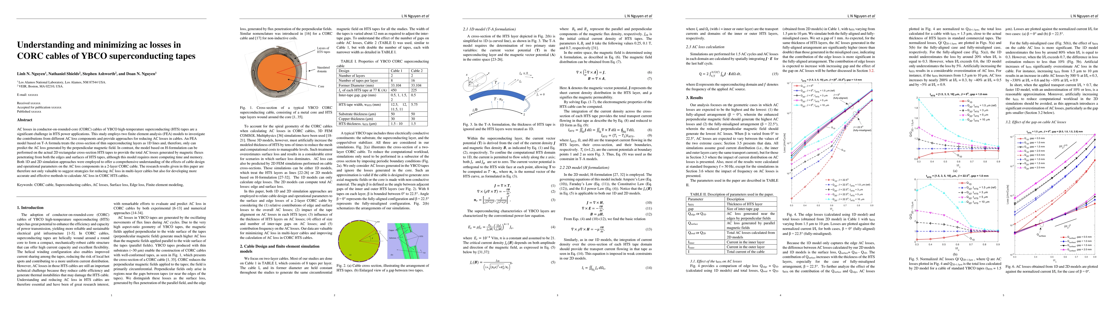 Thumbnail for Understanding and minimizing ac losses in CORC cables of YBCO
  superconducting tapes