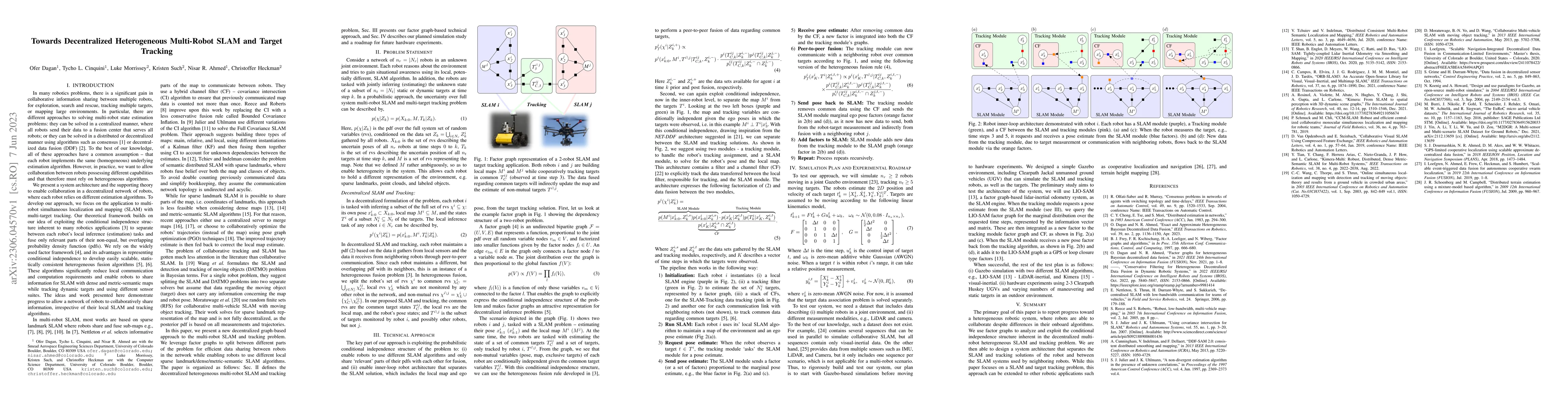 Thumbnail for Towards Decentralized Heterogeneous Multi-Robot SLAM and Target Tracking