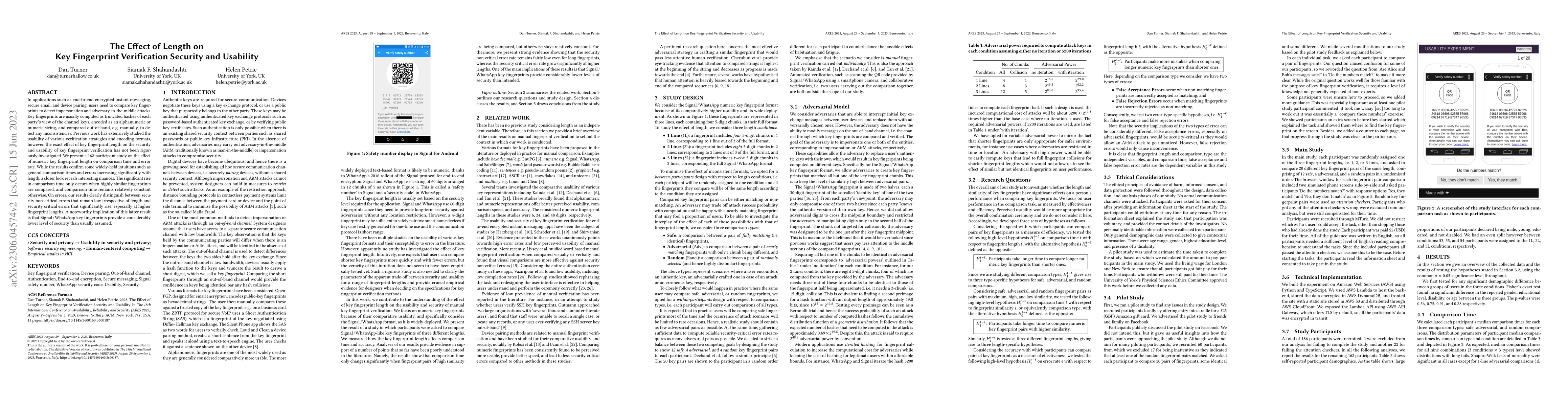 Thumbnail for The Effect of Length on Key Fingerprint Verification Security and
  Usability