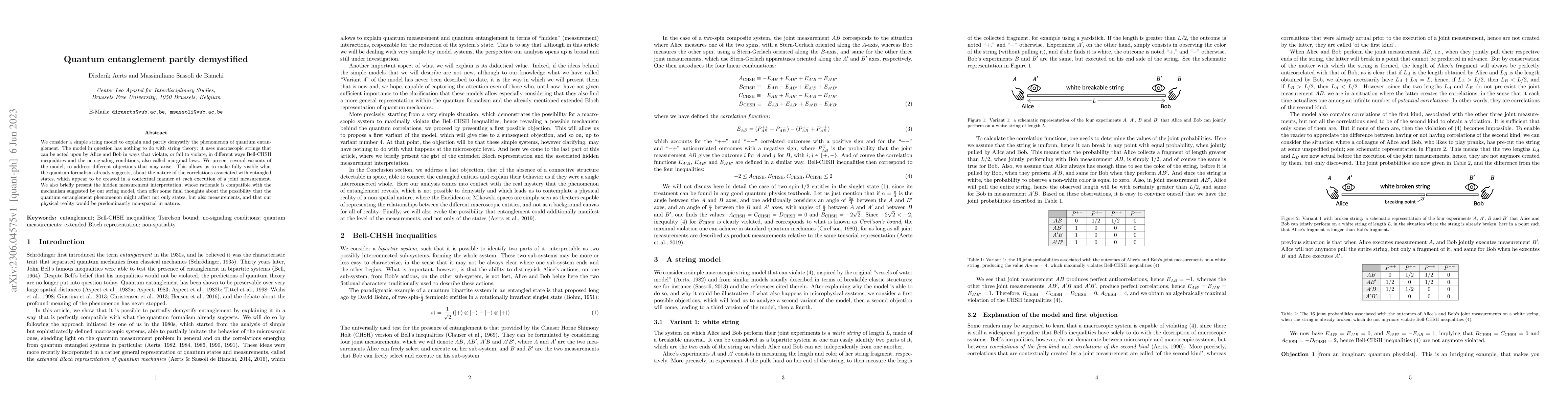 Thumbnail for Quantum entanglement partly demystified