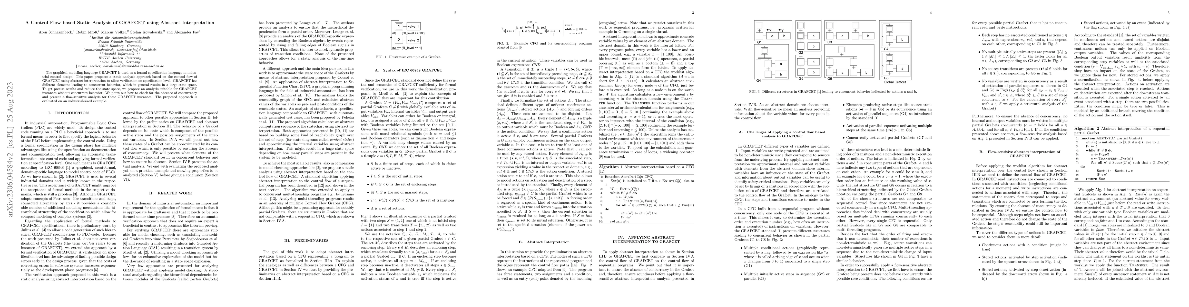 Thumbnail for A Control Flow based Static Analysis of GRAFCET using Abstract
  Interpretation