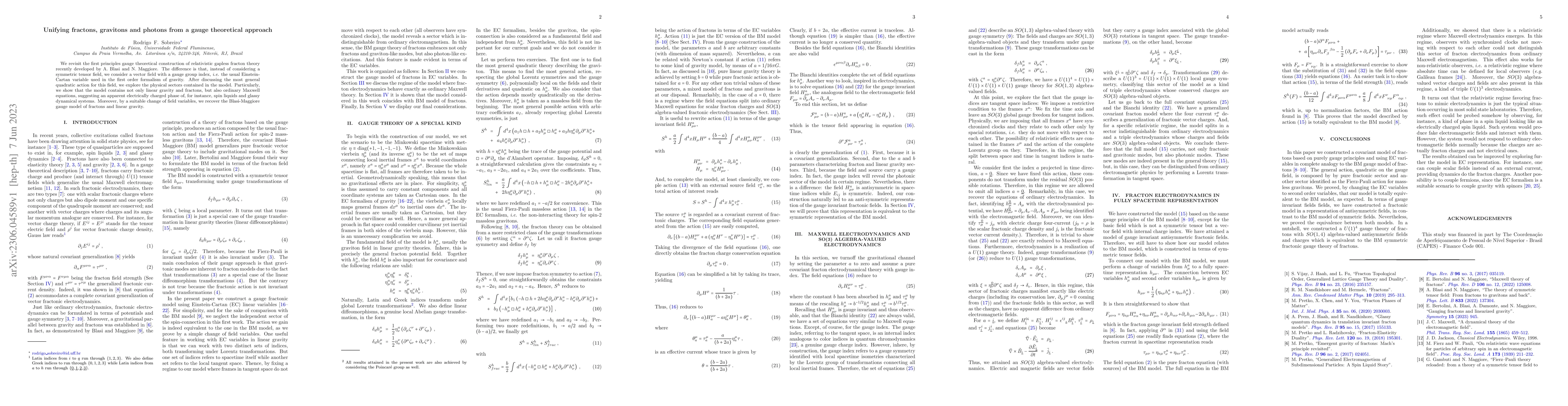 Thumbnail for Unifying fractons, gravitons and photons from a gauge theoretical
  approach
