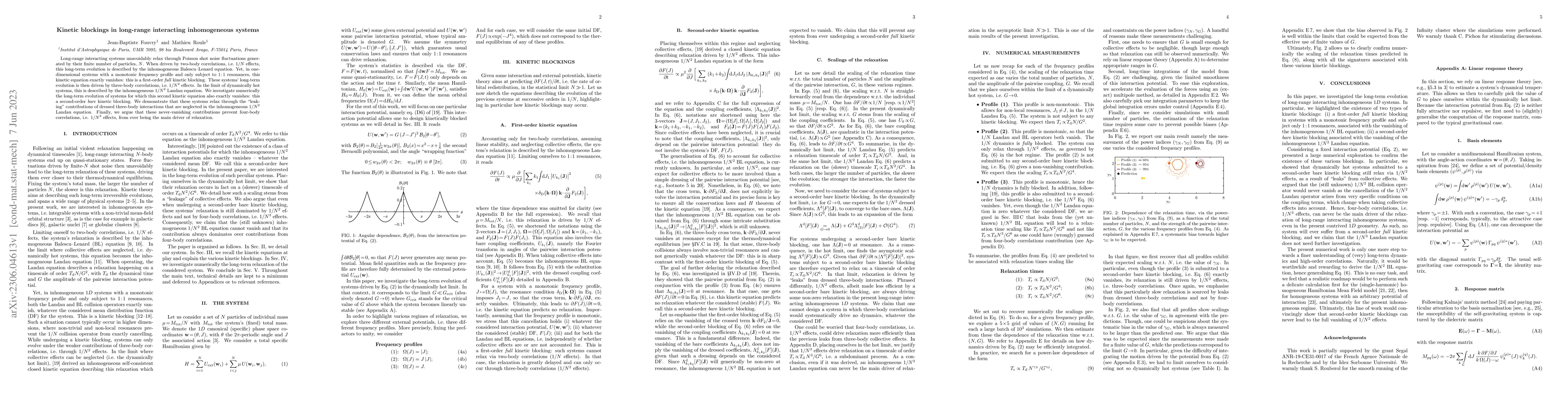 Thumbnail for Kinetic blockings in long-range interacting inhomogeneous systems