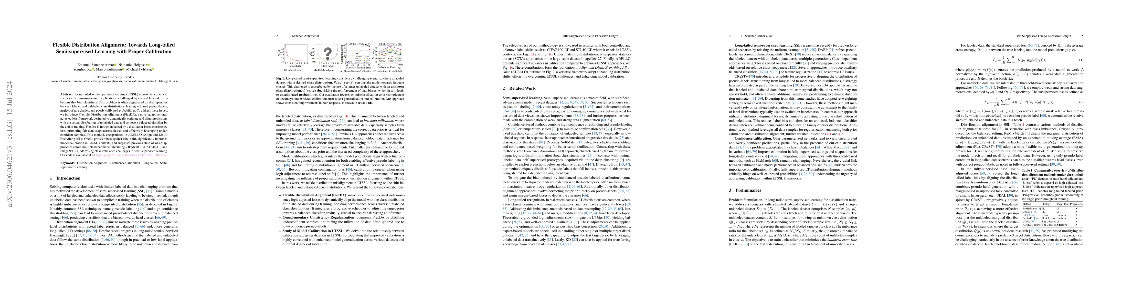 Thumbnail for Flexible Distribution Alignment: Towards Long-tailed Semi-supervised
  Learning with Proper Calibration