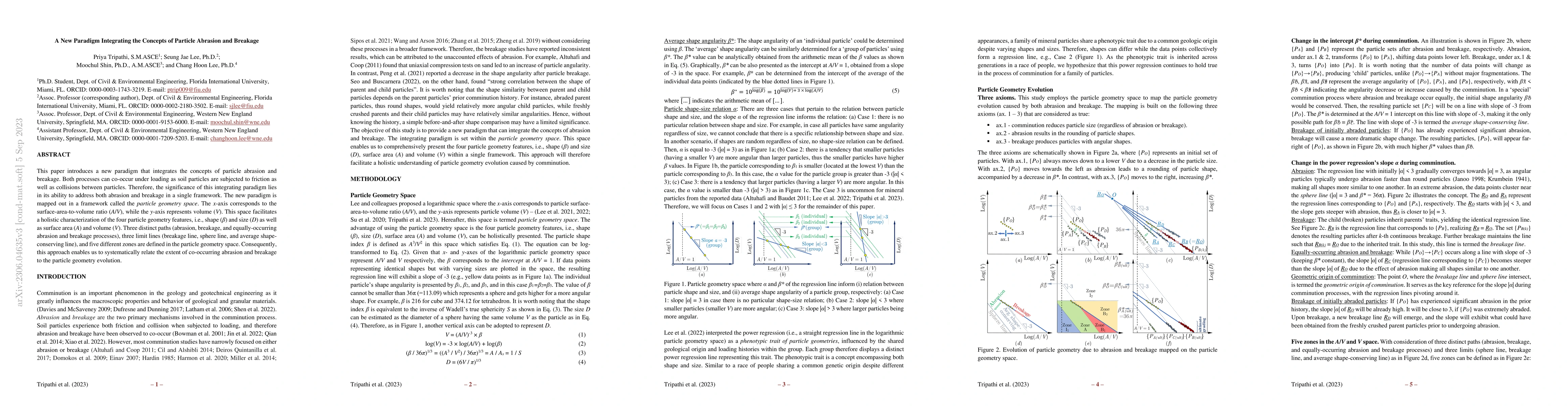 Thumbnail for A New Paradigm Integrating the Concepts of Particle Abrasion and
  Breakage