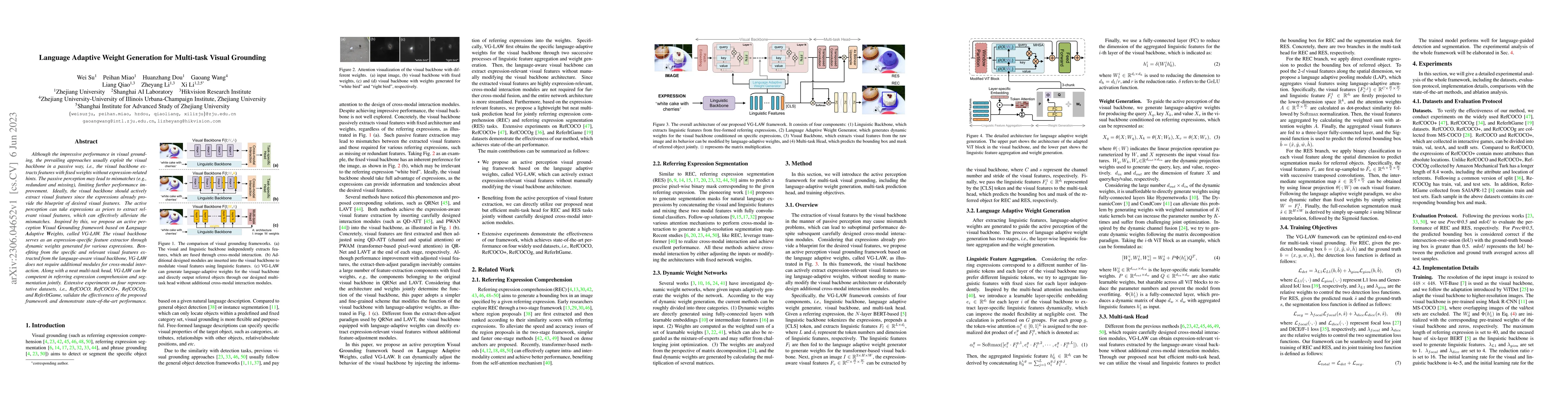 Thumbnail for Language Adaptive Weight Generation for Multi-task Visual Grounding