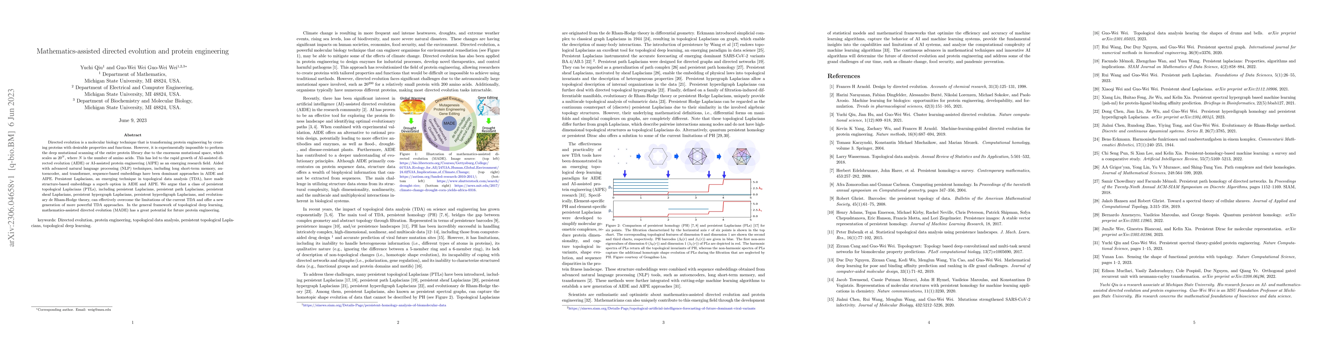 Thumbnail for Mathematics-assisted directed evolution and protein engineering