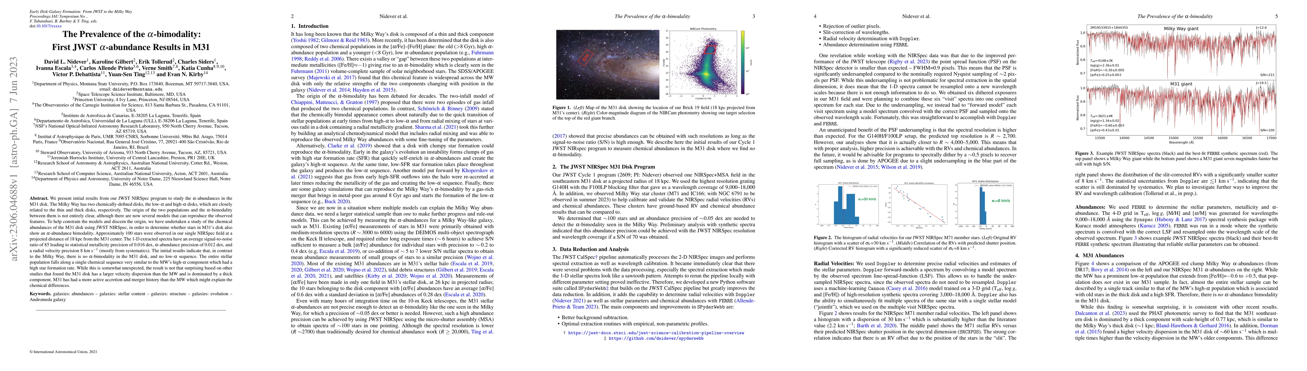 Thumbnail for The Prevalence of the $\alpha$-bimodality: First JWST $\alpha$-abundance
  Results in M31
