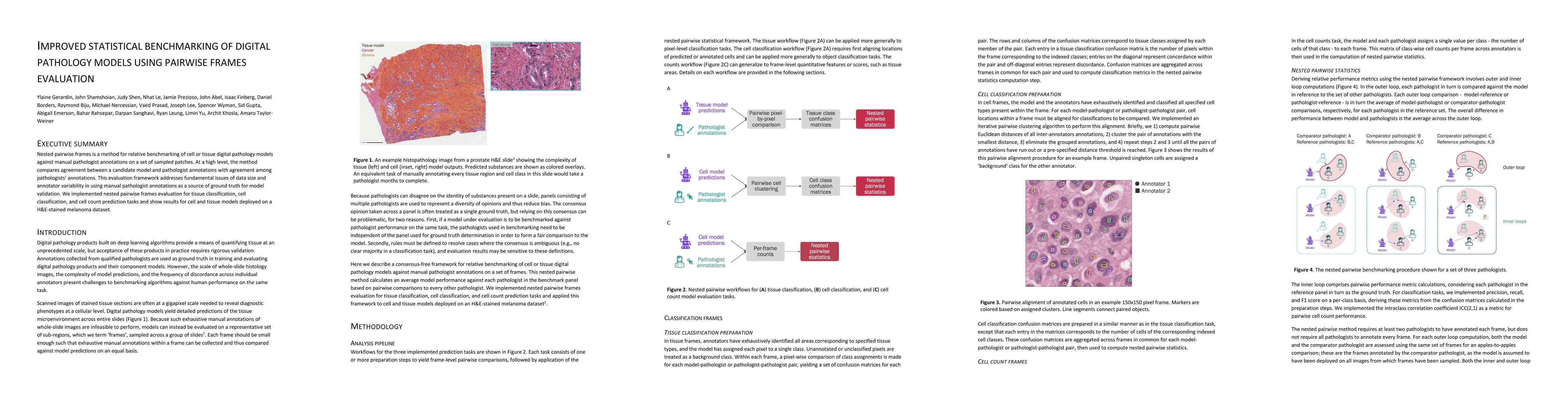 Thumbnail for Improved statistical benchmarking of digital pathology models using
  pairwise frames evaluation