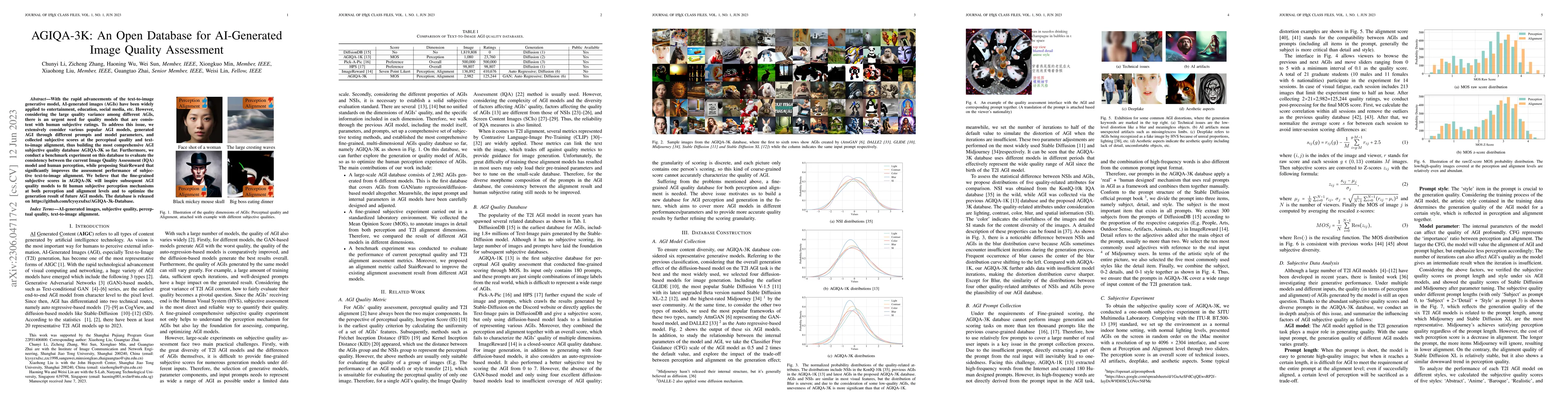Thumbnail for AGIQA-3K: An Open Database for AI-Generated Image Quality Assessment