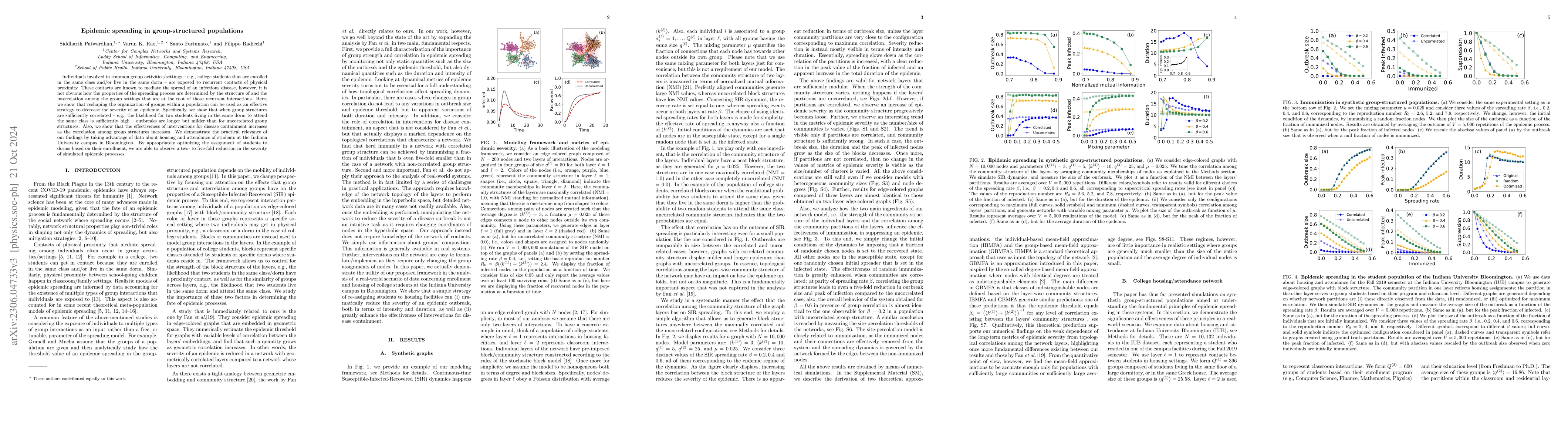 Thumbnail for Epidemic spreading in group-structured populations