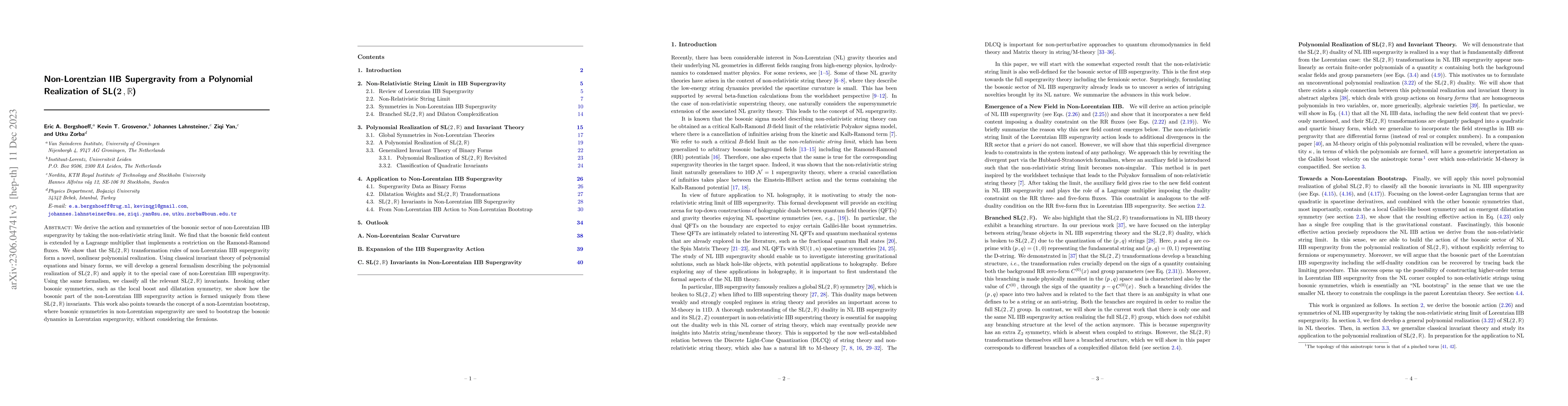 Thumbnail for Non-Lorentzian IIB Supergravity from a Polynomial Realization of SL(2,R)