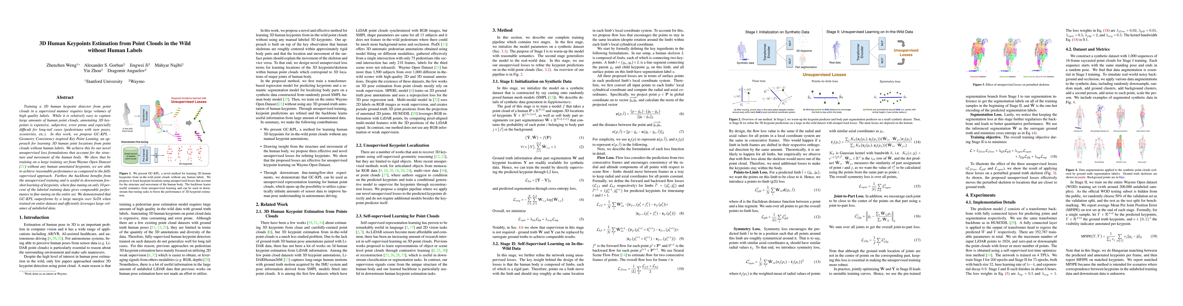 Thumbnail for 3D Human Keypoints Estimation From Point Clouds in the Wild Without
  Human Labels