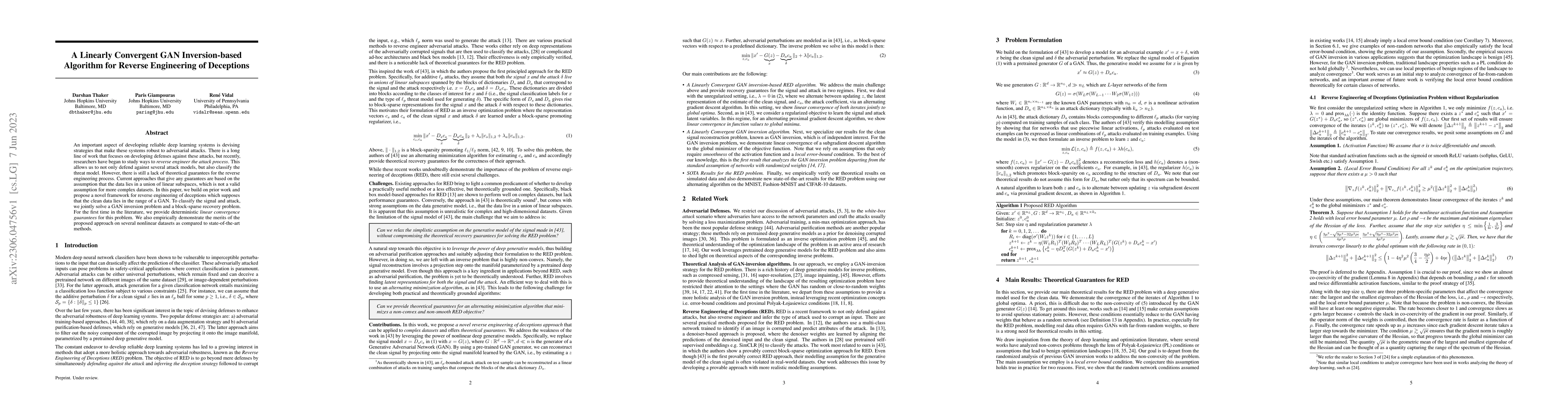 Thumbnail for A Linearly Convergent GAN Inversion-based Algorithm for Reverse
  Engineering of Deceptions