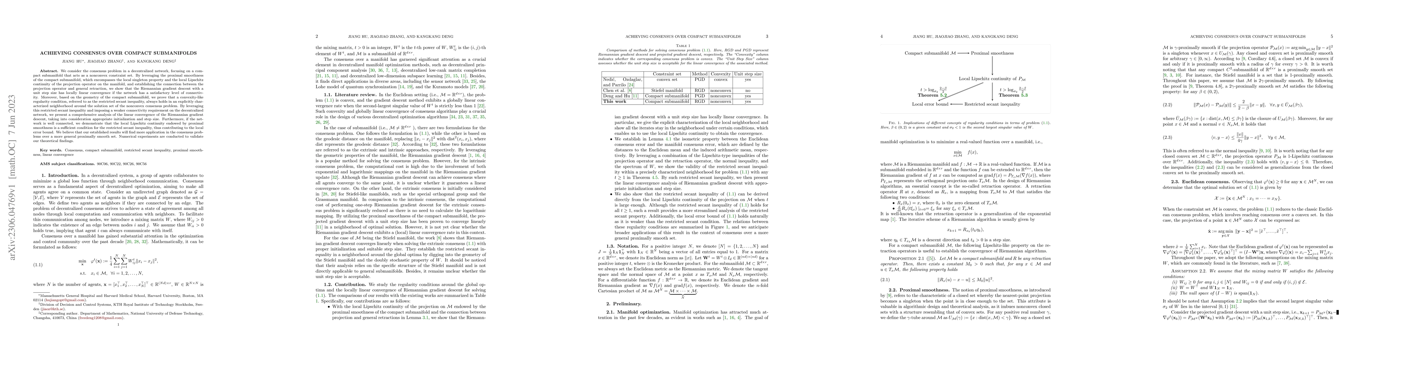 Thumbnail for Achieving Consensus over Compact Submanifolds