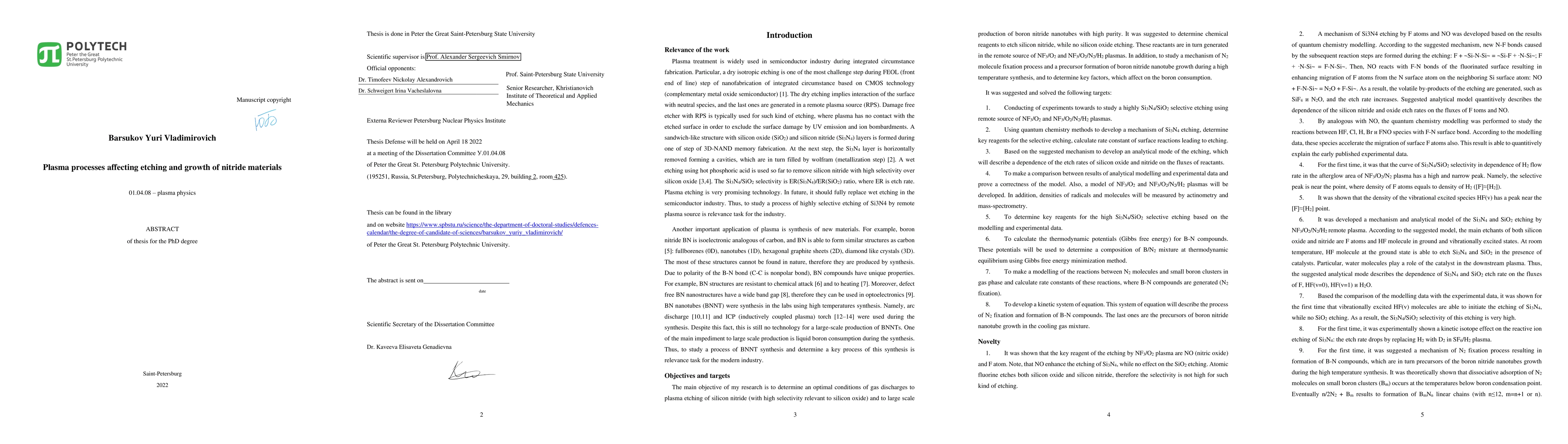 Thumbnail for Plasma processes affecting etching and growth of nitride materials