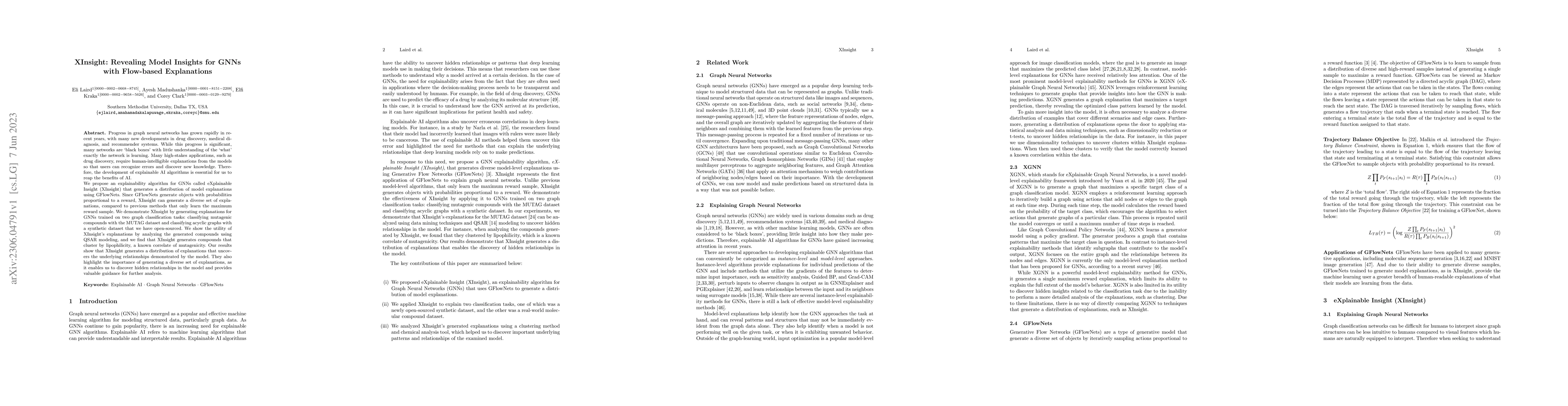 Thumbnail for XInsight: Revealing Model Insights for GNNs with Flow-based Explanations