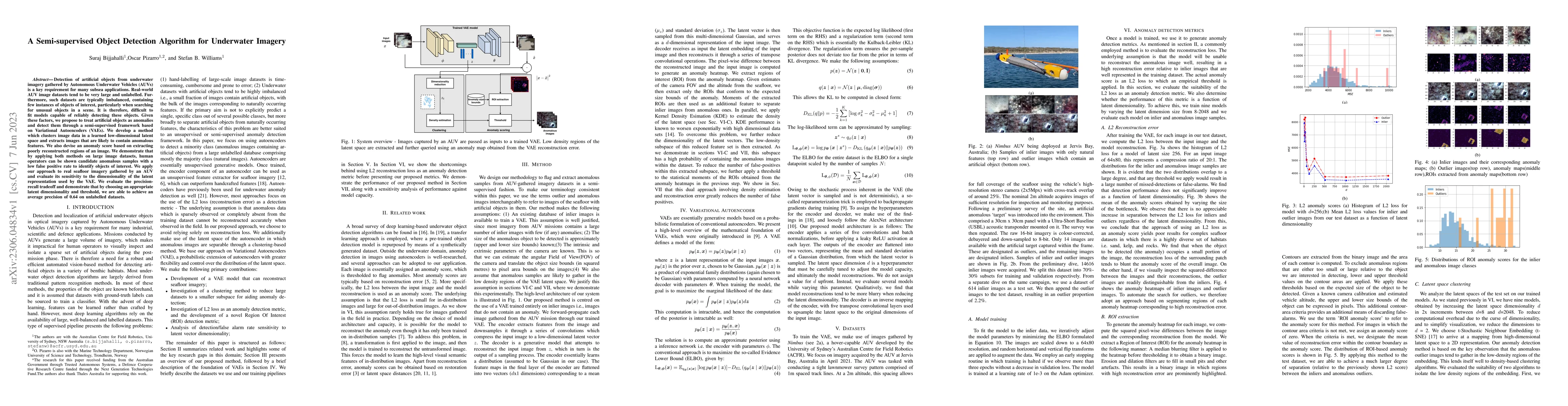 Thumbnail for A Semi-supervised Object Detection Algorithm for Underwater Imagery