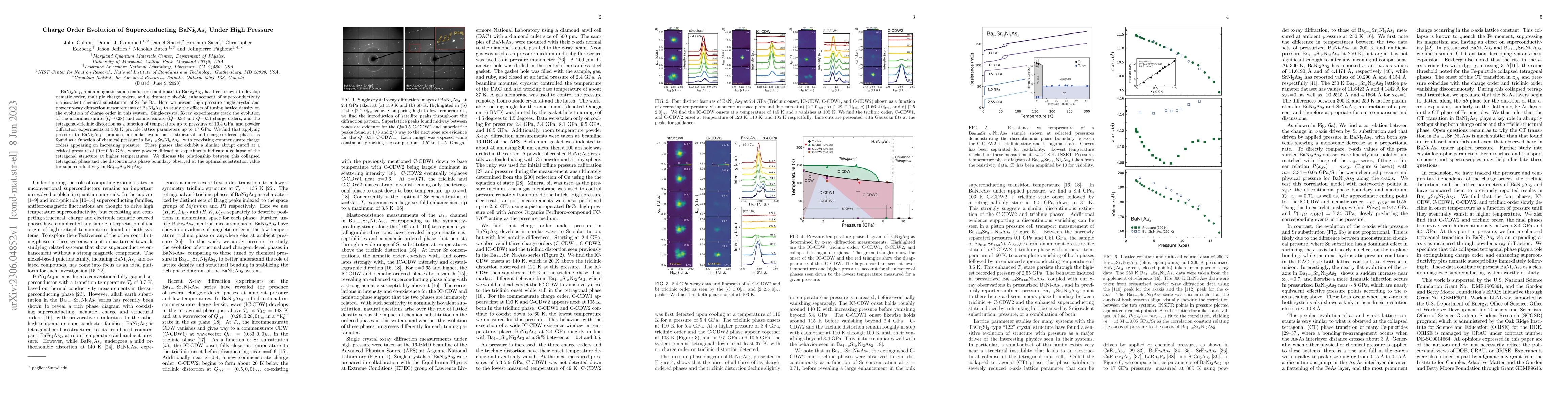 Thumbnail for Charge Order Evolution of Superconducting BaNi2As2 Under High Pressure