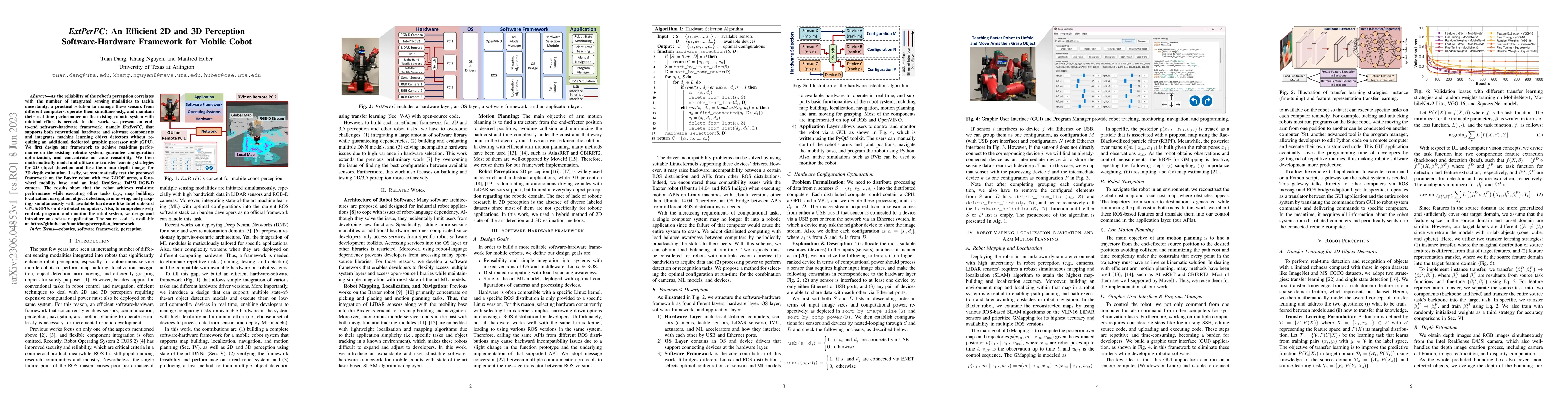 Thumbnail for ExtPerFC: An Efficient 2D and 3D Perception Hardware-Software Framework
  for Mobile Cobot