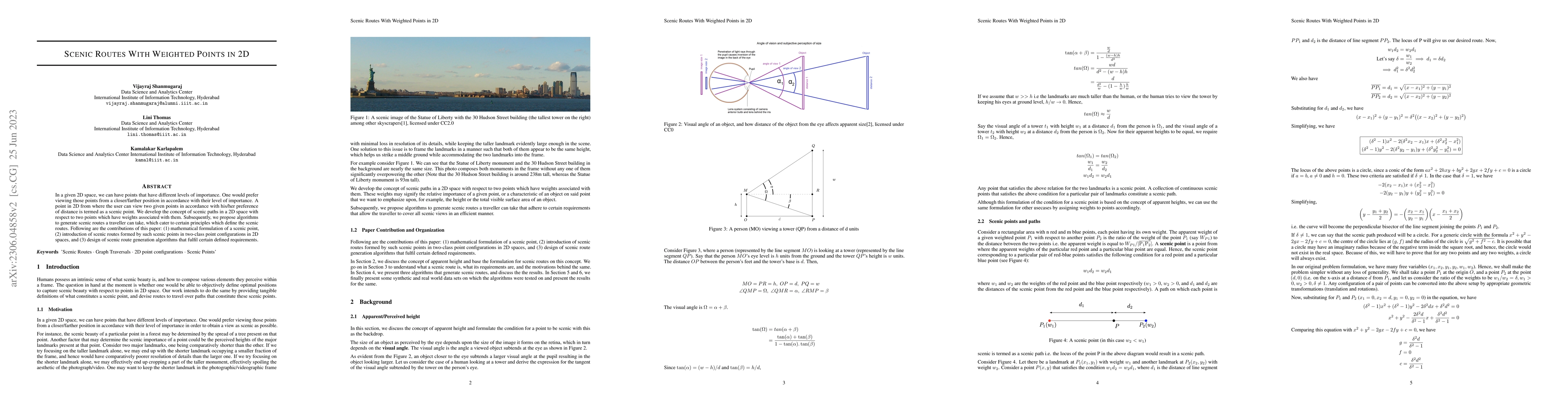 Thumbnail for Scenic Routes with Weighted Points in 2D
