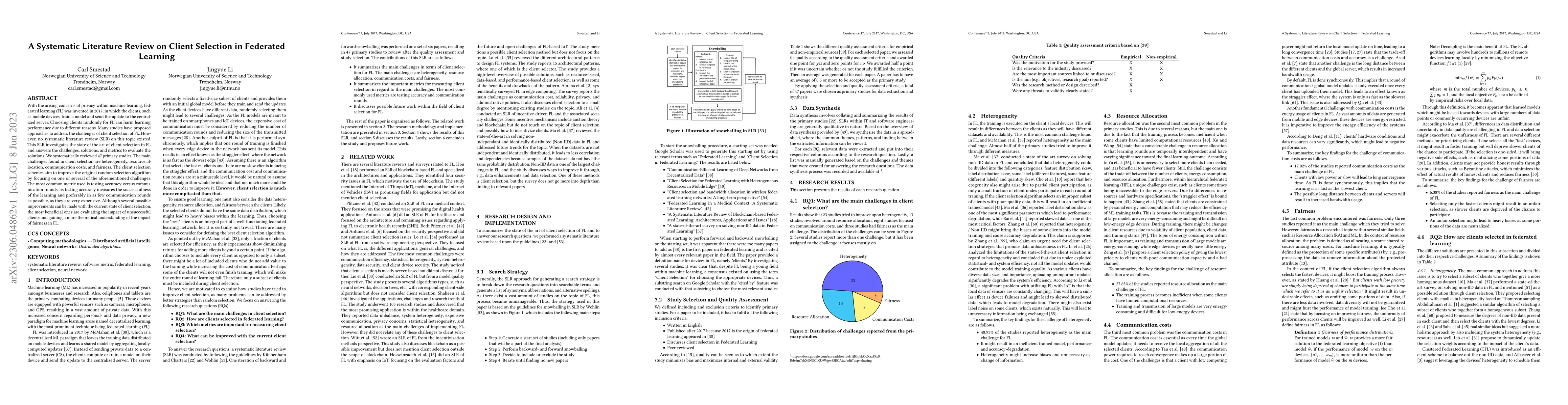 Thumbnail for A Systematic Literature Review on Client Selection in Federated Learning
