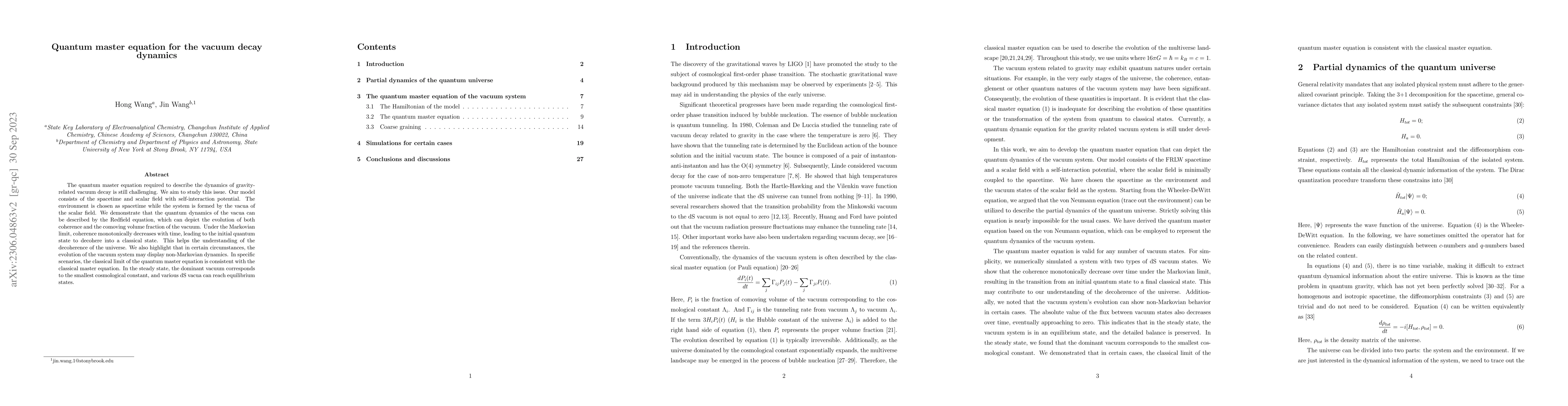 Thumbnail for Quantum master equation for the vacuum decay dynamics