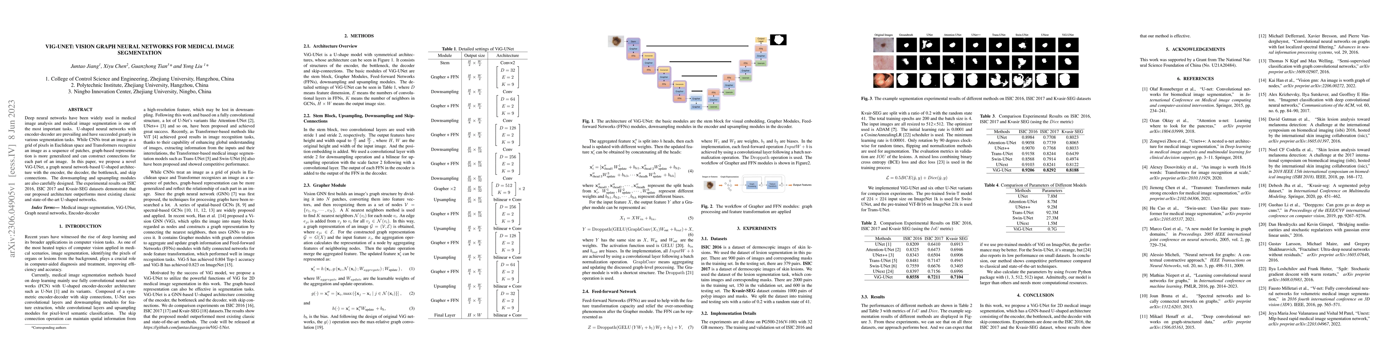 Thumbnail for ViG-UNet: Vision Graph Neural Networks for Medical Image Segmentation