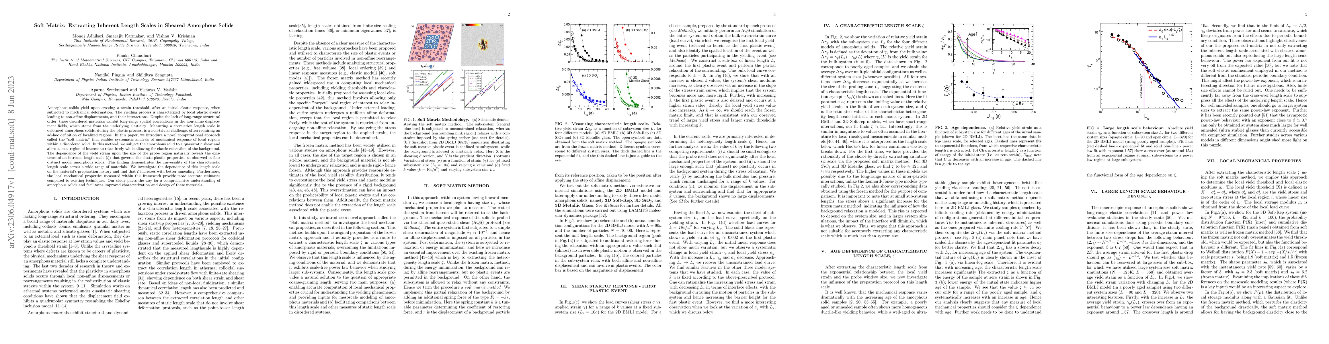 Thumbnail for Soft Matrix: Extracting Inherent Length Scales in Sheared Amorphous
  Solids
