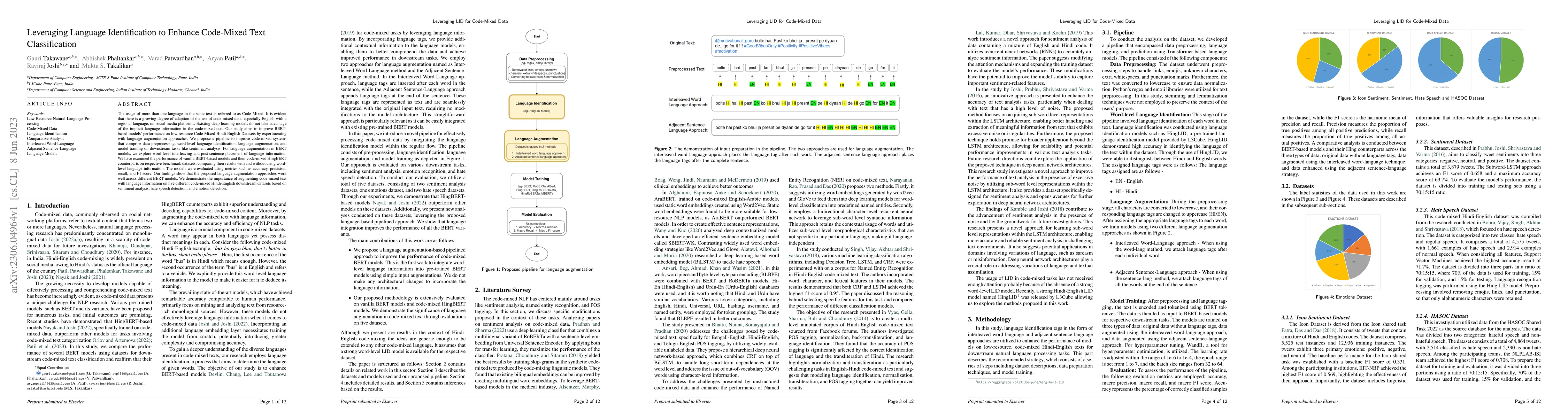 Thumbnail for Leveraging Language Identification to Enhance Code-Mixed Text
  Classification