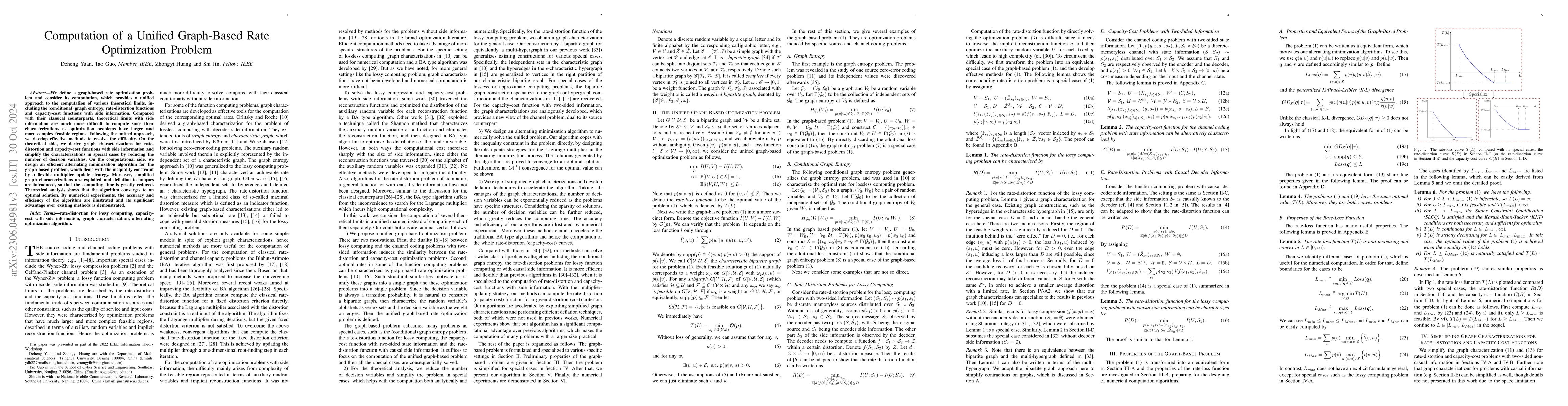 Thumbnail for Computation of a Unified Graph-Based Rate Optimization Problem