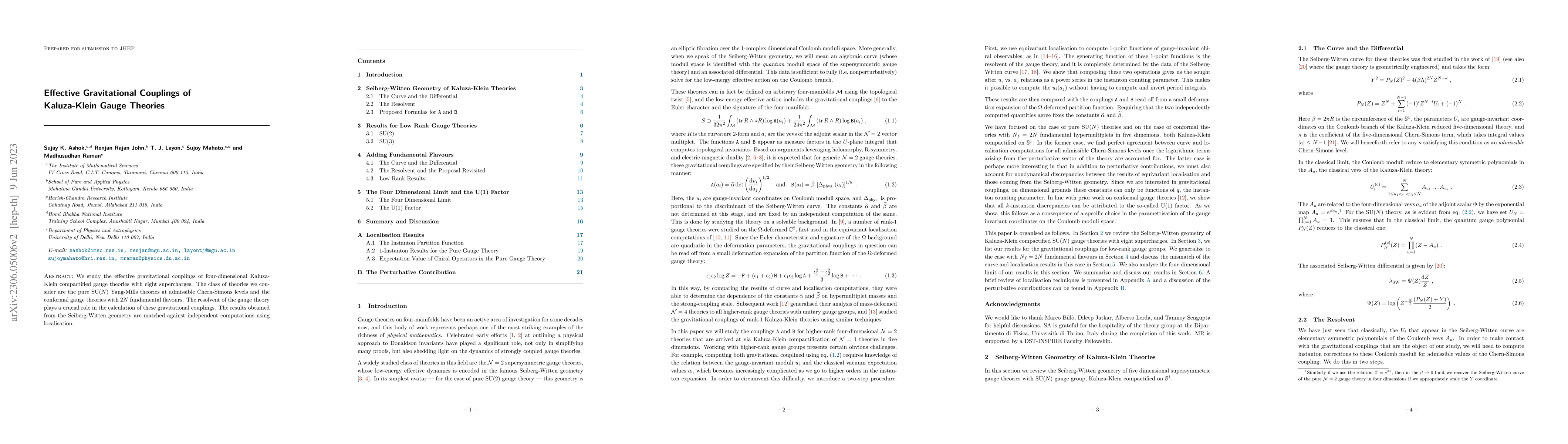 Thumbnail for Effective Gravitational Couplings of Kaluza-Klein Gauge Theories