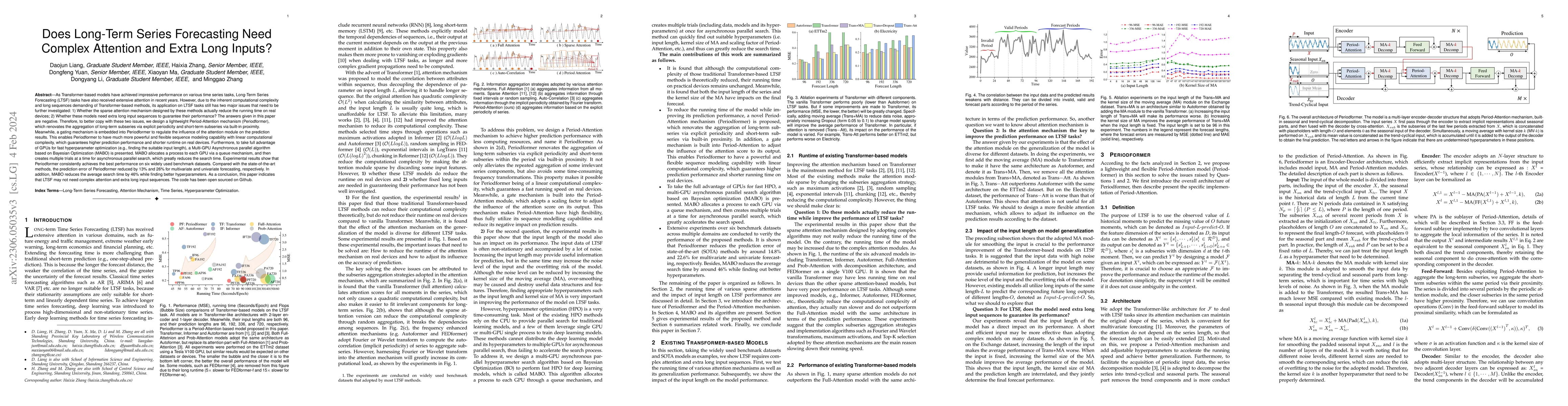 Thumbnail for Does Long-Term Series Forecasting Need Complex Attention and Extra Long
  Inputs?