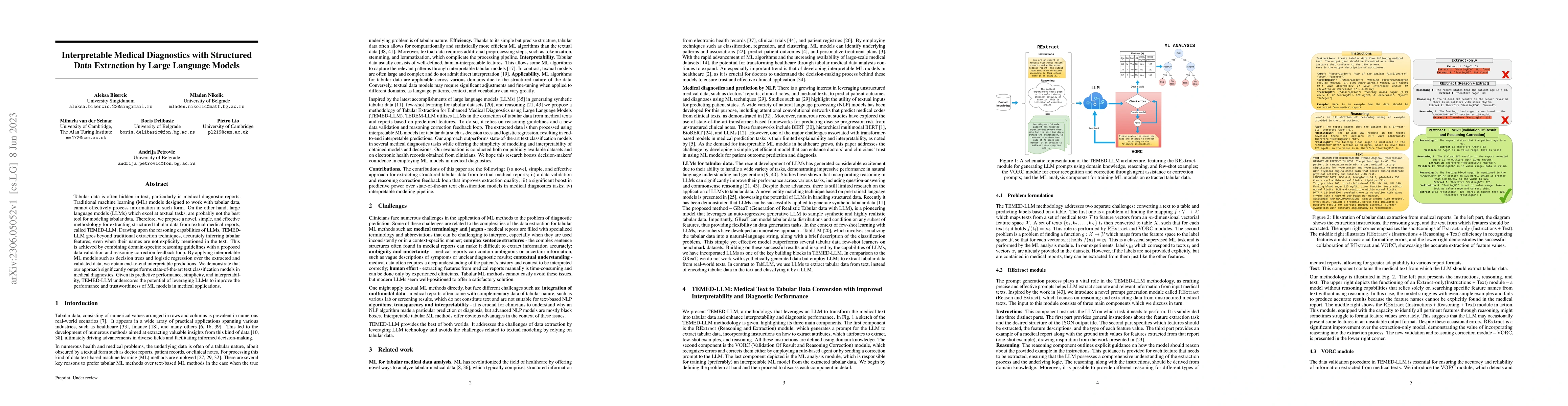 Thumbnail for Interpretable Medical Diagnostics with Structured Data Extraction by
  Large Language Models