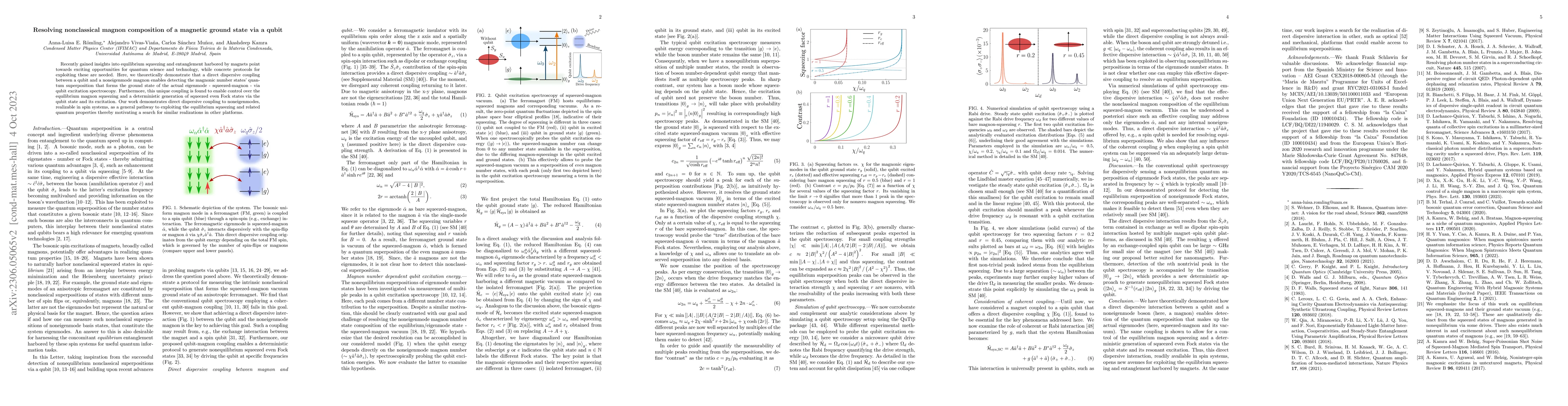 Thumbnail for Resolving nonclassical magnon composition of a magnetic ground state via
  a qubit