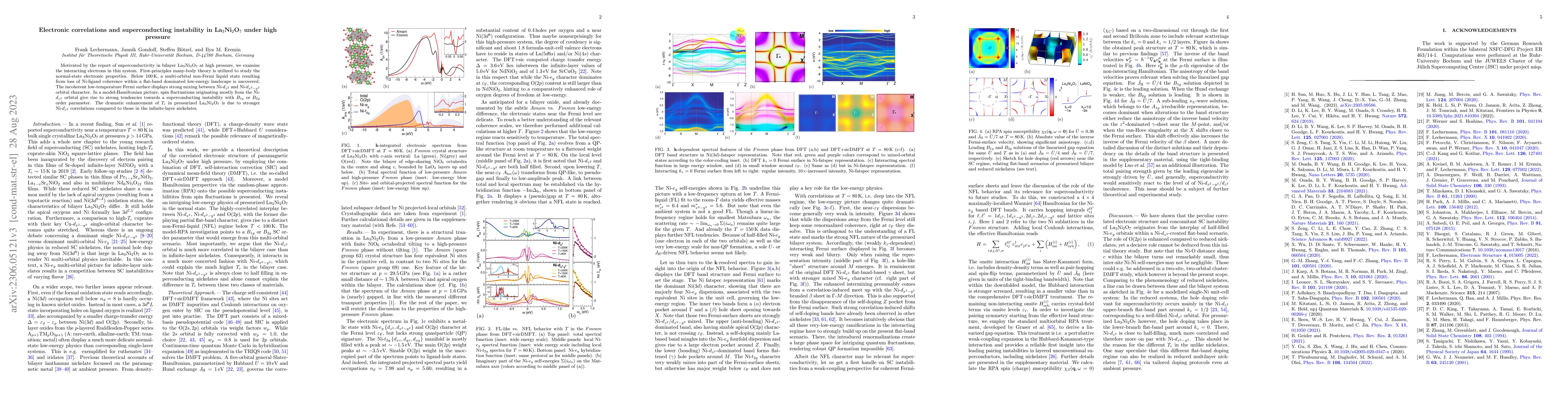 Thumbnail for Electronic correlations and superconducting instability in
  La$_3$Ni$_2$O$_7$ under high pressure