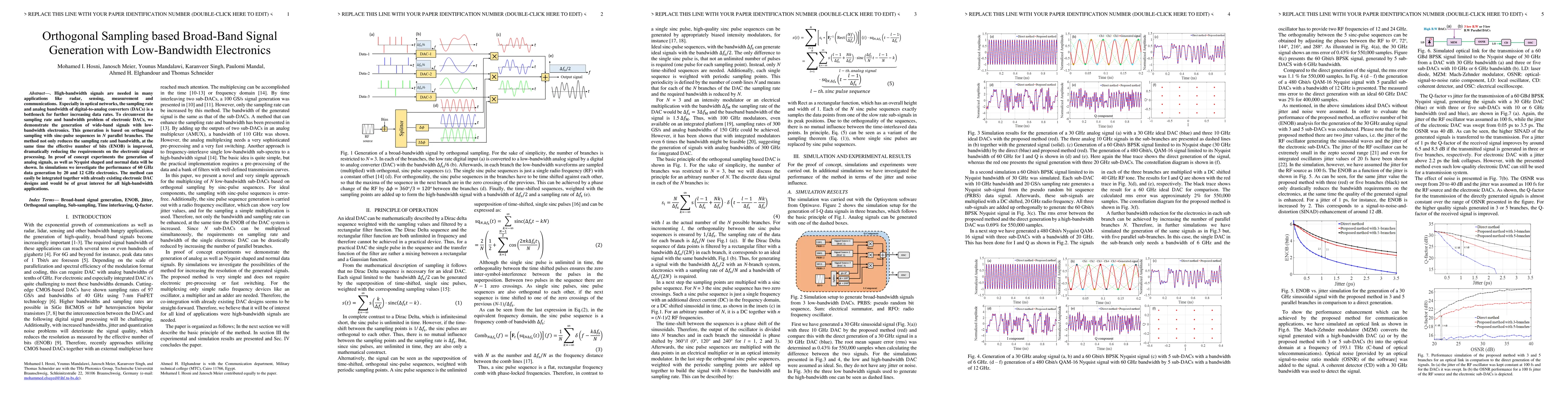Thumbnail for Orthogonal Sampling based Broad-Band Signal Generation with
  Low-Bandwidth Electronics