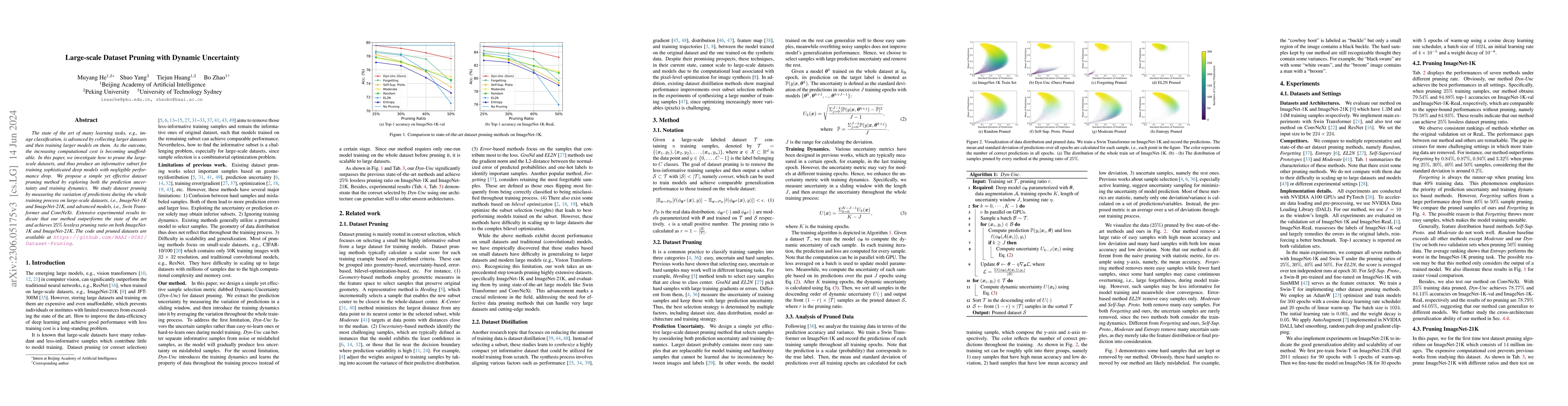Thumbnail for Large-scale Dataset Pruning with Dynamic Uncertainty