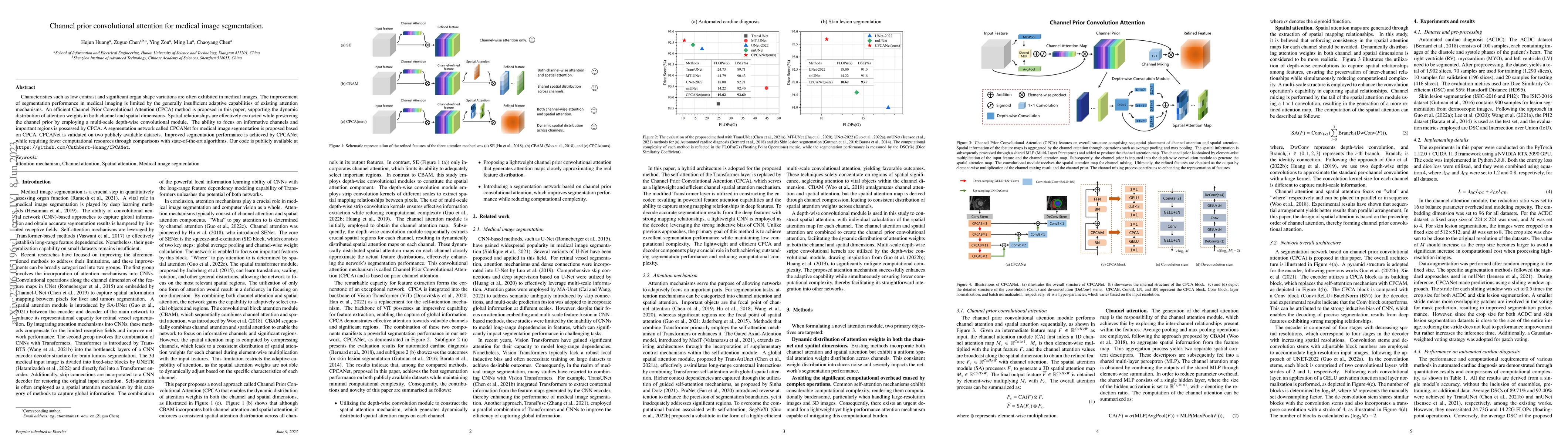 Thumbnail for Channel prior convolutional attention for medical image segmentation