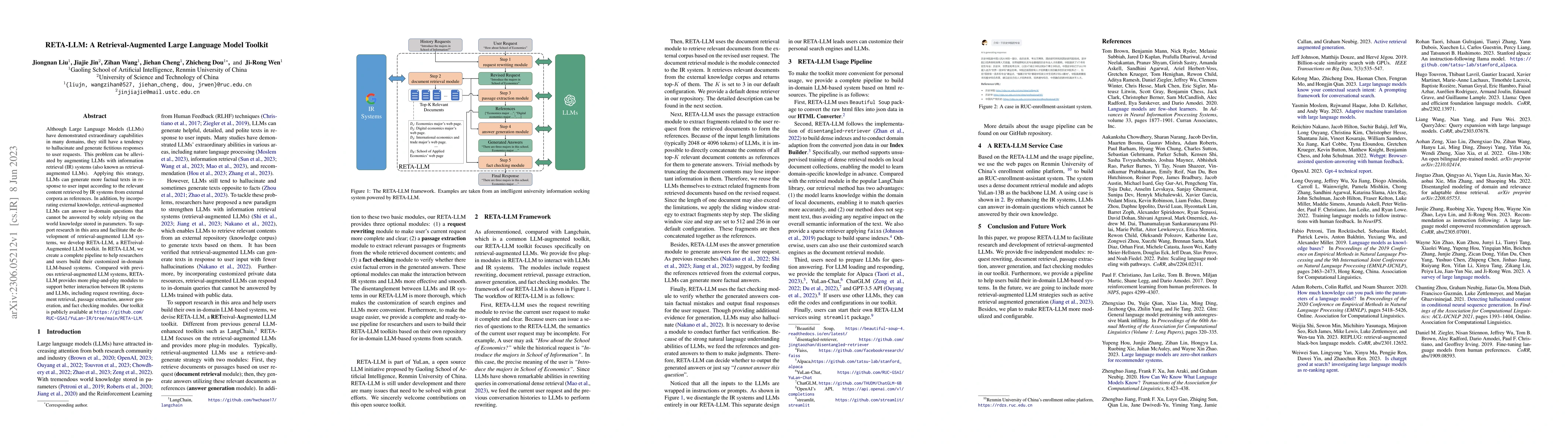 Thumbnail for RETA-LLM: A Retrieval-Augmented Large Language Model Toolkit