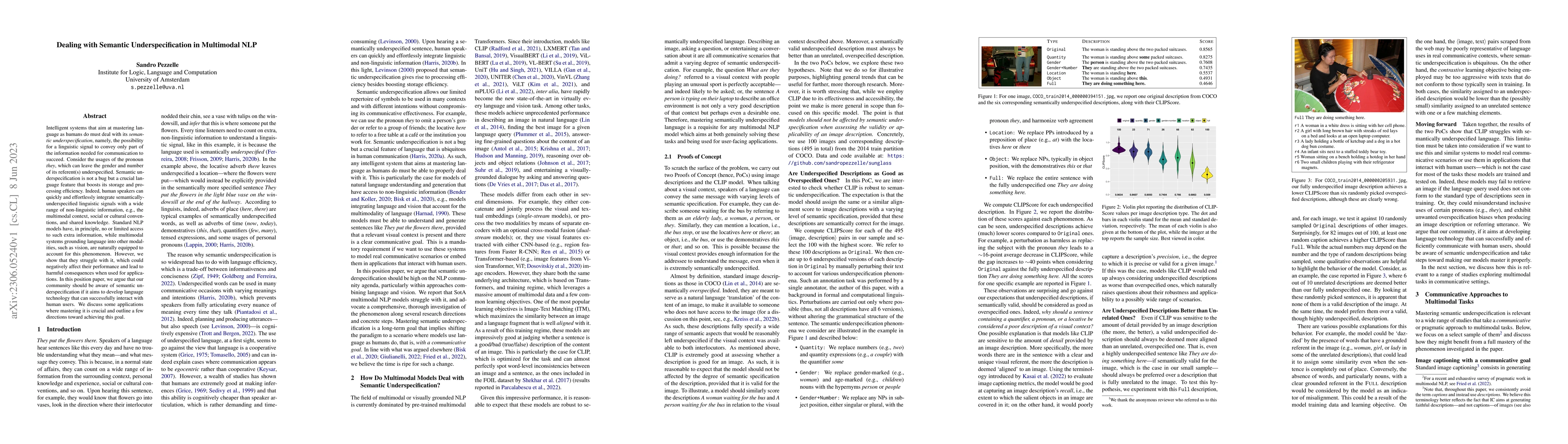 Thumbnail for Dealing with Semantic Underspecification in Multimodal NLP