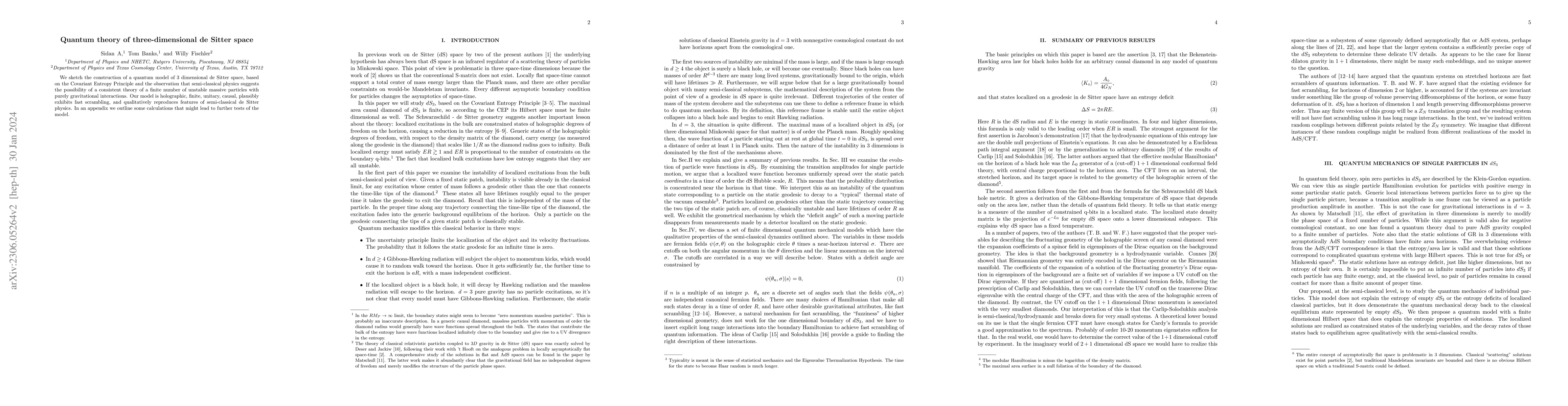 Thumbnail for Quantum theory of three-dimensional de Sitter space