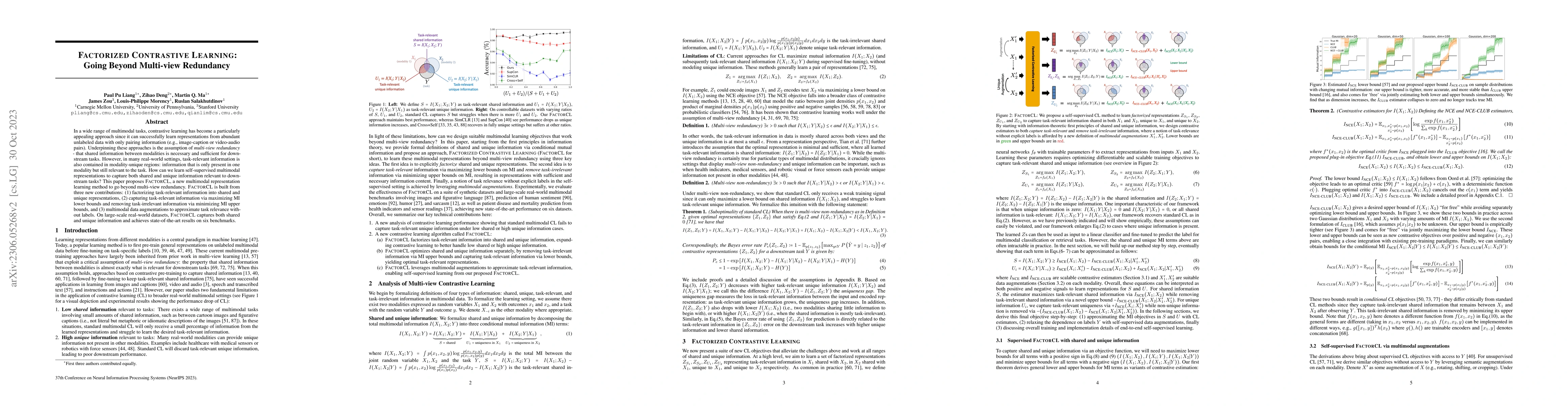 Thumbnail for Factorized Contrastive Learning: Going Beyond Multi-view Redundancy