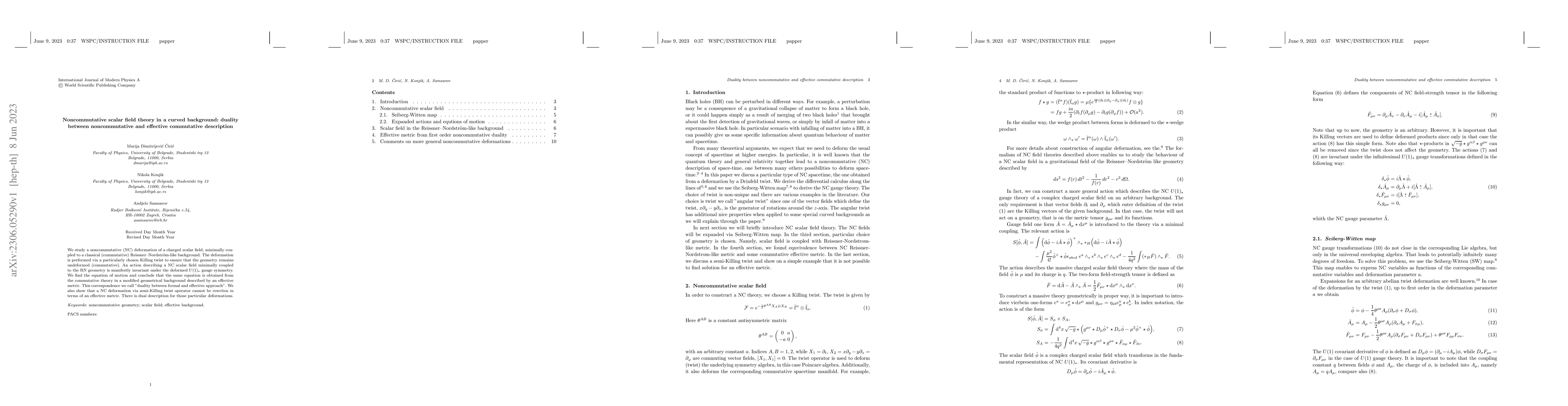 Thumbnail for Noncommutative scalar field theory in a curved background: duality
  between noncommutative and effective commutative description