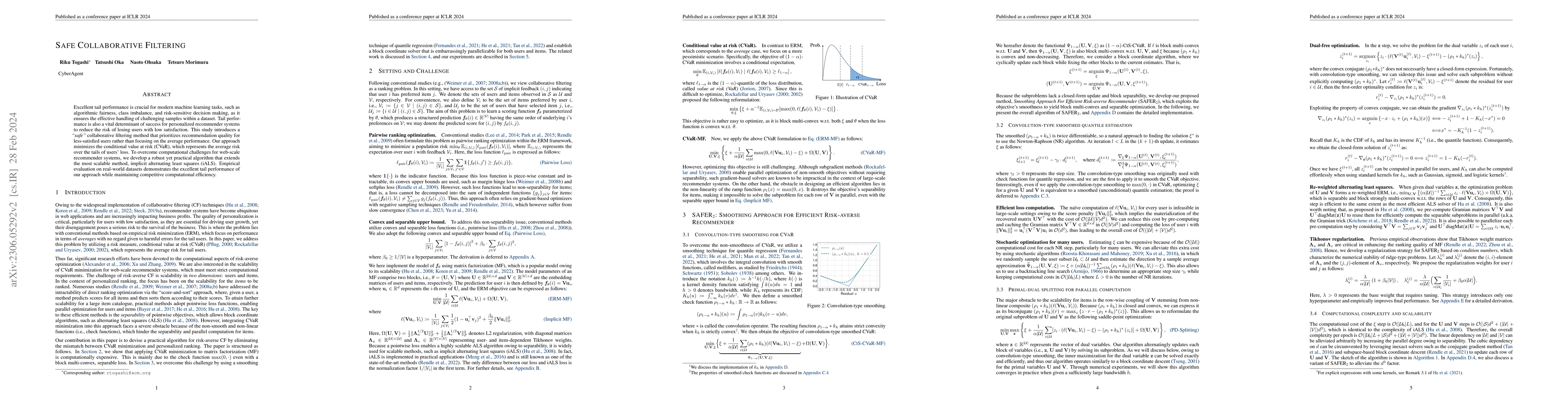 Thumbnail for Safe Collaborative Filtering