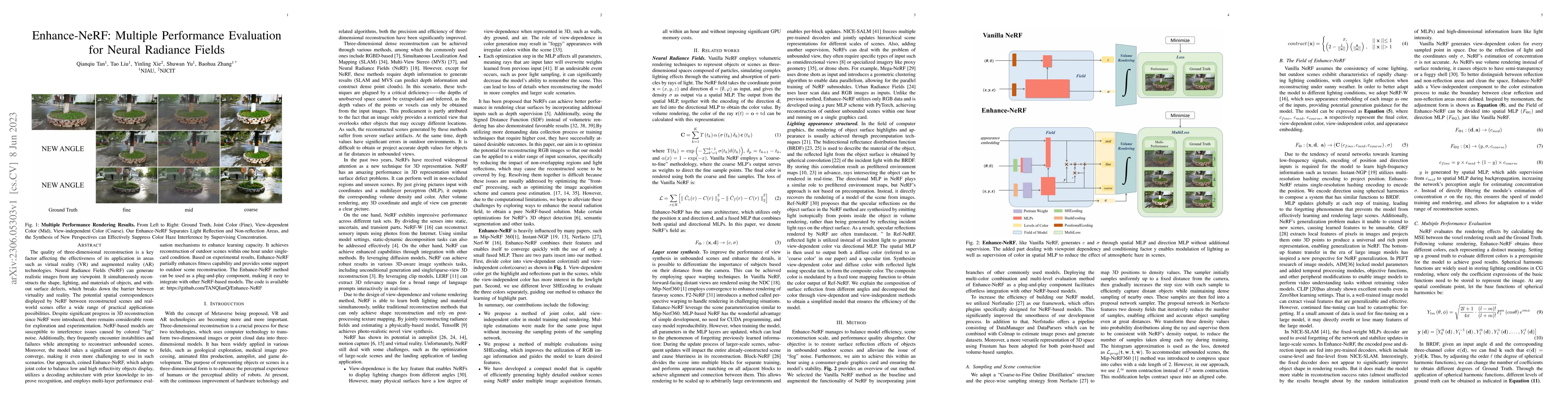 Thumbnail for Enhance-NeRF: Multiple Performance Evaluation for Neural Radiance Fields